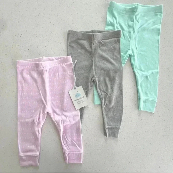 cloud island Other - Adorable 3-Pack Baby Pants - Soft Cotton, Perfect for Gift Giving!